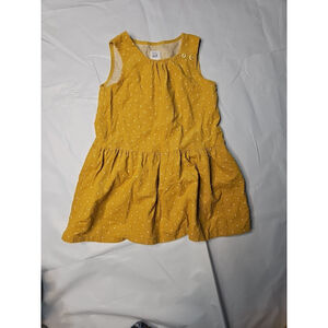 Baby Gap Girls Yellow Dress With White Polka Dots Size 3 Years